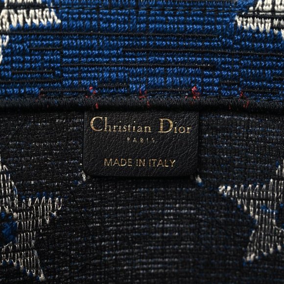 CHRISTIAN DIOR Canvas Embroidered Exclusive US Book Tote Red White Blue - Picture 5 of 12